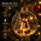 Glowing Christmas Story Ornament With Warm LED Light