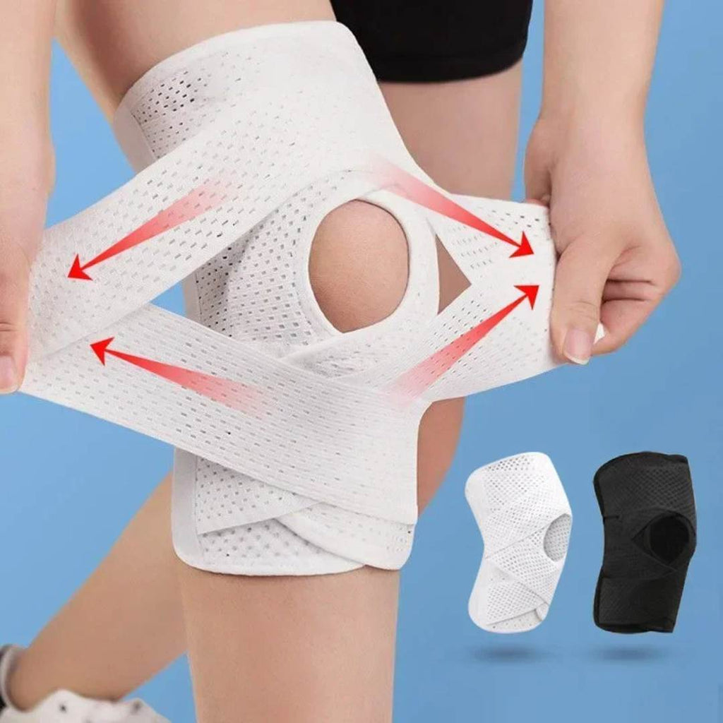 FlexGuard Knee Pads | with Support Compression Springs and Tension Strap - for Stability - Pain Relief and Protection Zevolim