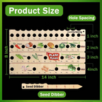 Zevolim| Wood Plant Ruler – Multifunctional Seed Measuring Tool for Garden