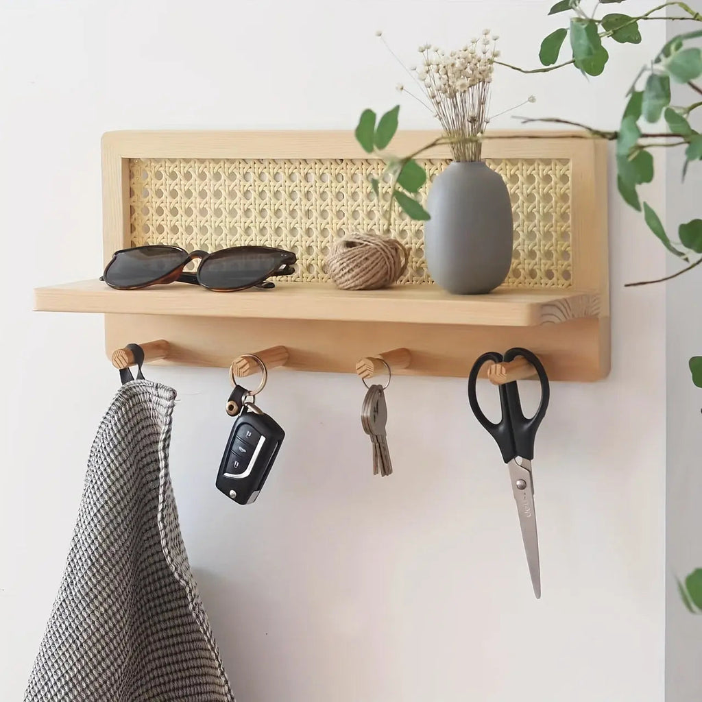 HookShelf - Wooden Shelf with Hooks