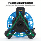 Compact Garden Hose Stand with Adjustable Frame