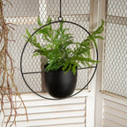 Zevolim| DecoBloom Hanging Planter – Elegant Indoor & Outdoor Metal Plant Pot with Chain