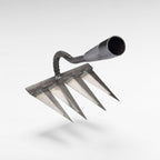 Zevolim| Steel Garden Rake with Durable Steel Tines for Lawn Care and Yard Maintenance