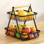 3-Tier Fruit Basket Stand – Space-Saving Kitchen Storage