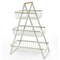 Stacked fruit basket, decorative storage basket for kitchen and dining table