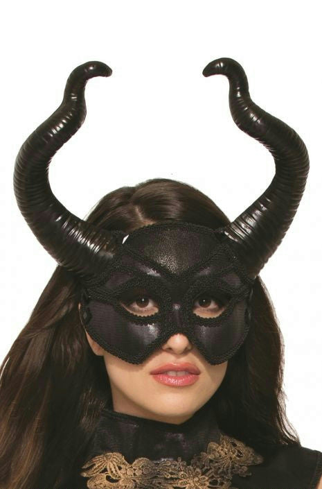 Faun Mythical Creature Gothic Horned Venetian Mask