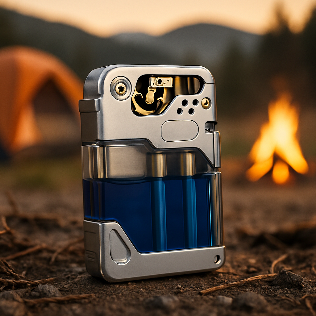 Clear Tank Metal Kerosene Lighter