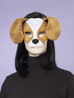 Puppy Dog Half Eye Mask with Elastic Strap