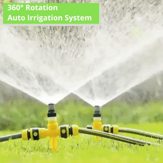 Zevolim| 360° Garden Sprinkler with Ground Spike – Ideal for Permanent Installation in the Garden