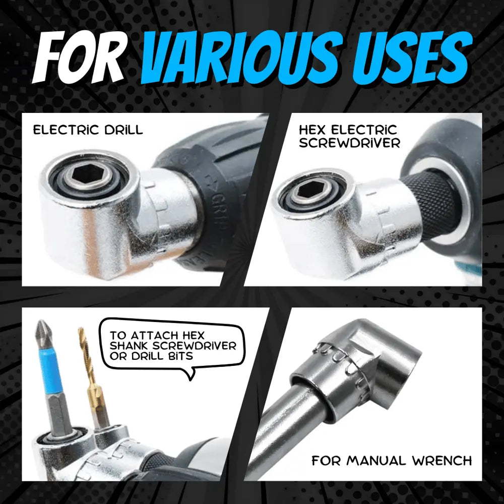 105° Angle Drill Adapter with Magnetic Handle Set