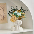 "Unique and Modern Ceramic Vase, Decorative Flower Vase for Living Room and Office"