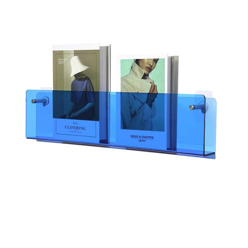 Acrylic Transparent Display Rack Wall-Hanging Bookshelf Wall Storage Shelf