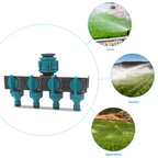 Zevolim| Universal 4-way garden hose splitter – Adjustable faucet splitter