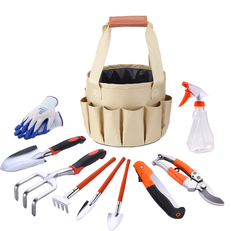 Zevolim| Garden Tool Set with Carrying Bag – 10-piece Set for Garden Care