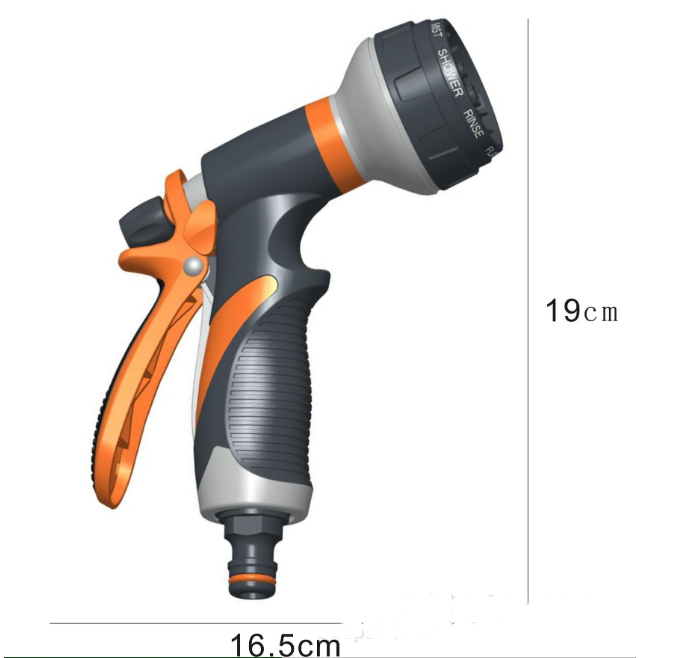 Zevolim| Multi-functional garden spray nozzle with 9 spray patterns – Ergonomic spray nozzle for garden irrigation