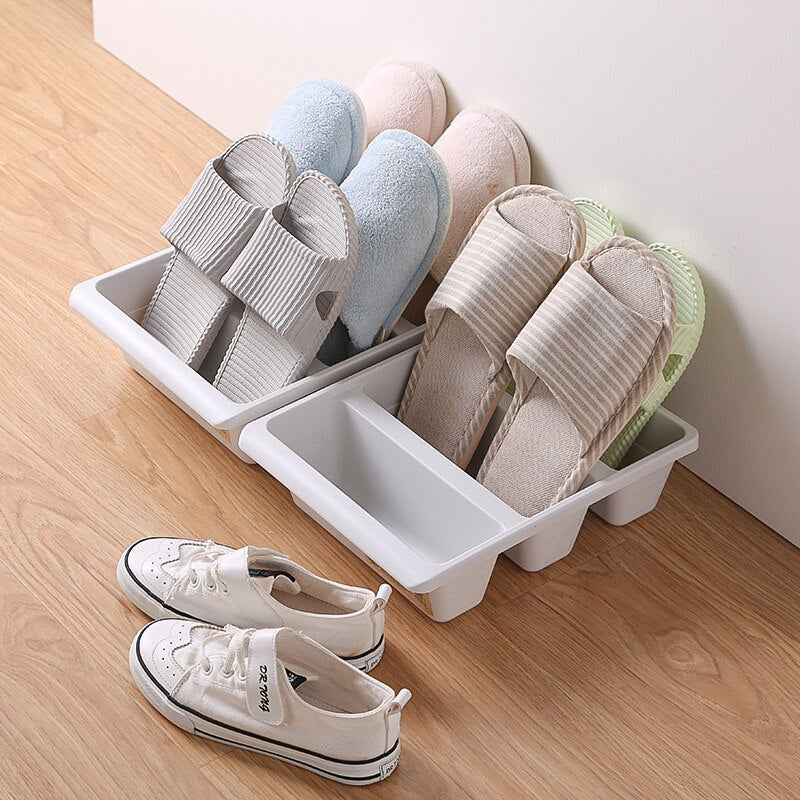 Shoe Rack STAXIMO | Space-saving & Modern | For 6 Pairs of Shoes | PP Plastic with Matte Surface