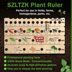 Zevolim| Wood Plant Ruler – Multifunctional Seed Measuring Tool for Garden