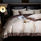 Zevolim| Luxury Satin Bedding 4-Piece Set - OpulenceSleep