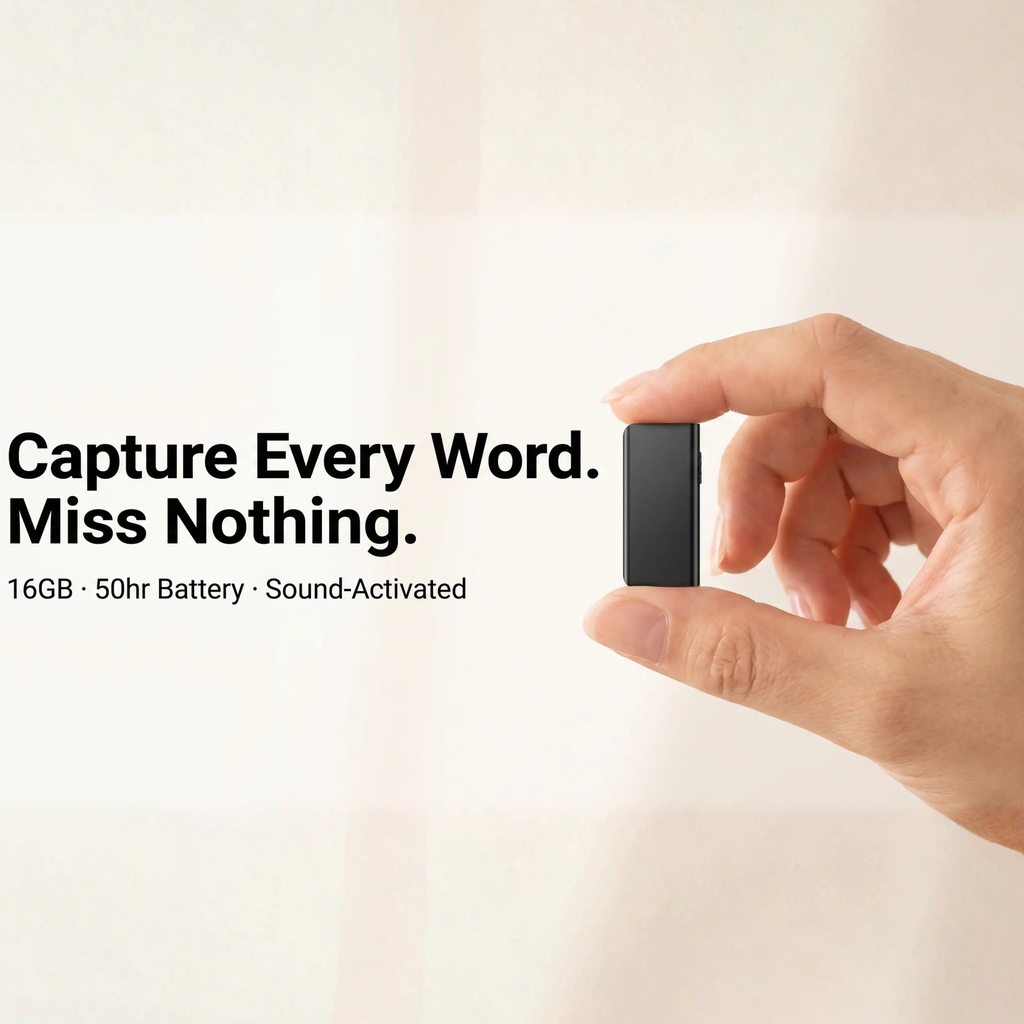 Zevolim | Miniature Voice Recorder – Small, Discreet, and Powerful Audio Capture | Perfect for Stealth Recording and Voice Activation