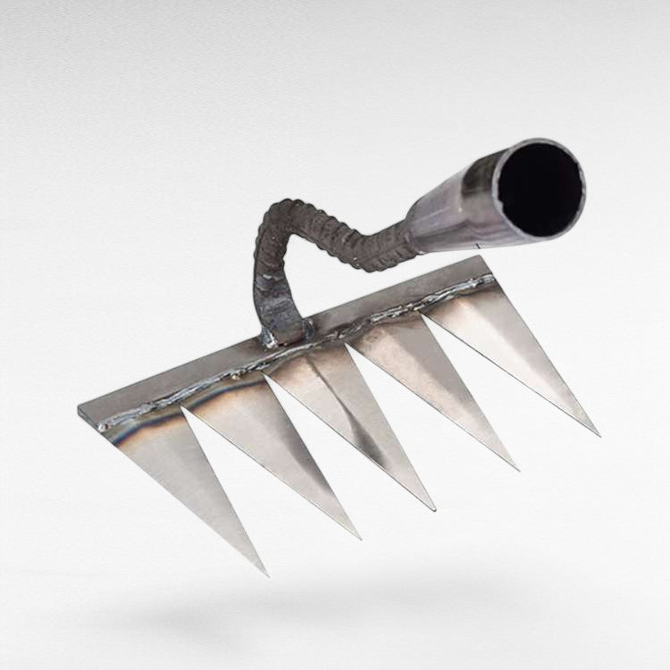 Zevolim| Steel Garden Rake with Durable Steel Tines for Lawn Care and Yard Maintenance