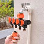 Zevolim| 4-Way Garden Hose Connector – Efficient Watering for Your Garden