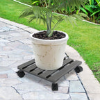 WPC Plant Roller Square with Wheels Load Capacity 80 kg | Bowlift