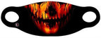 Reusable Halloween Face Cover Evil Pumpkin Design Orange Face Mask