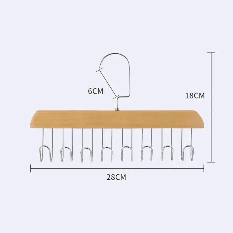 Non-slip wardrobe with multiple hooks