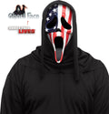 Fun World Scream Ghost Face Patriotic American Flag Vinyl Character Costume Mask