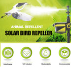 Zevolim| Solar Powered Motion Activated Sprinkler for Deer and Garden Pest Deterrent