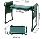 Zevolim| Garden Stool with Bag – Collapsible Seat and Workspace for Gardening
