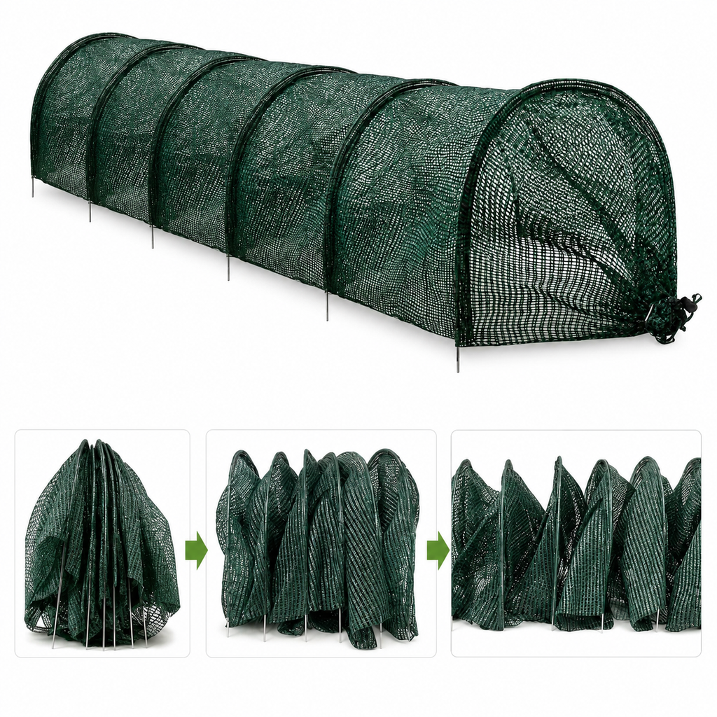 Garden Plant Protection Netting Tunnel, Insect Netting for Vegetables and Birds