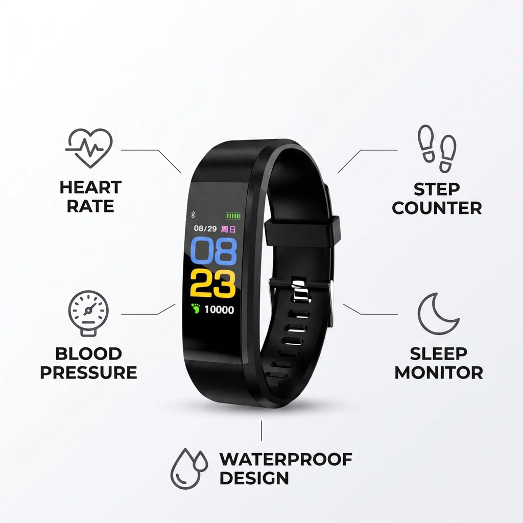 Senior Smartwatch with Heart Rate & Blood Pressure Monitoring | Zevolim