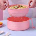 1200ml Microwave Ramen Bowls with with Strainer