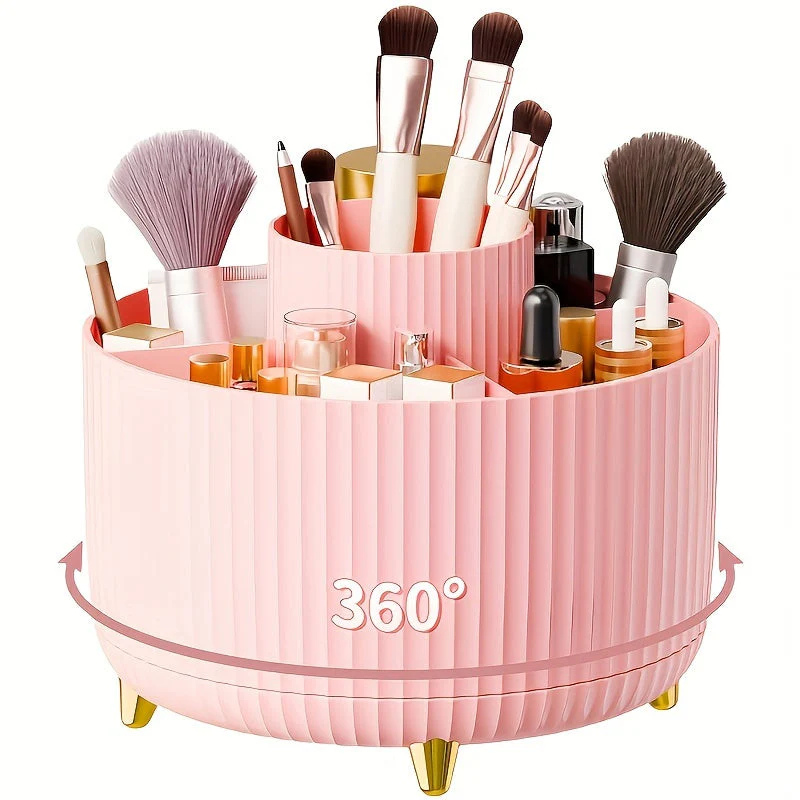 Makeup Organiser | 360° Rotating Storage Rack for Vanity