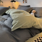 Zevolim| Beaumont Ultra-Soft Waffle Duvet Set | 3pcs Set