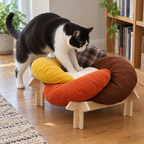 Flower Throne Rainbow Cat Bed
