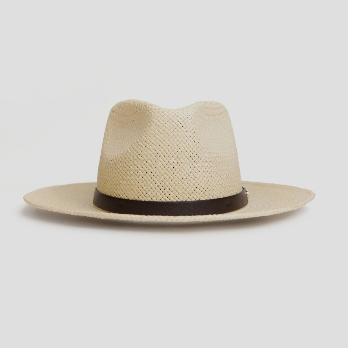 Modern Minimalist Straw Fedora Hat – Coffee | Zevolim