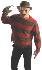 Freddy Krueger Costume Sweater and Mask Size Standard