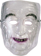 Transparent Old Man Plastic Adult Mask