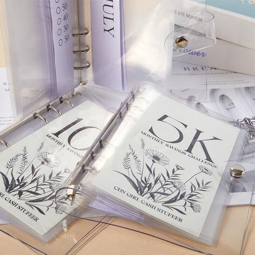 12-Month Envelopes Money-Saving Challenge Binder