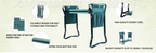 Zevolim| Garden Stool with Bag – Collapsible Seat and Workspace for Gardening