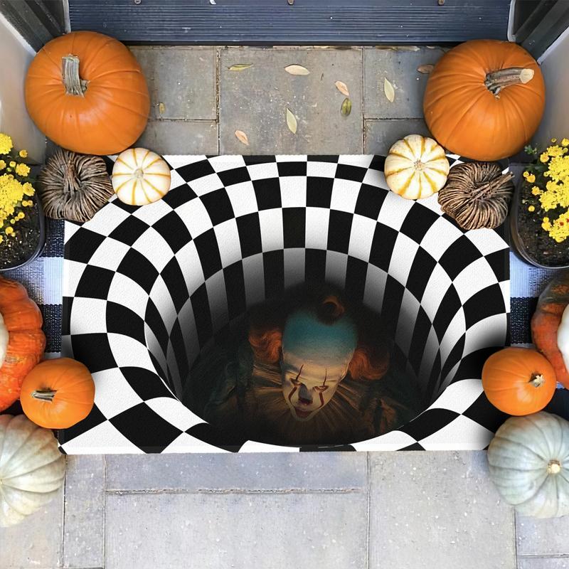 (Halloween Promotion) Clown Trap Visibility Rug for Halloween