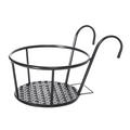 Zevolim| Hanging Plant Basket made of Metal – Balcony Planter Pot with Hook for Garden and Terrace