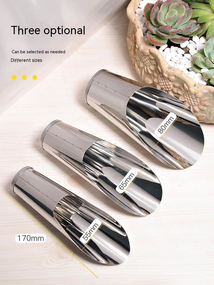Zevolim| Stainless Steel Scoop for Potting Soil – Robust Planting Scoop for Garden and Balcony