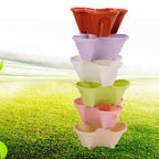 Zevolim| Stackable Plant Tower for Herbs and Vegetables – Vertical Garden Plant Pots for Indoor and Outdoor