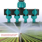Zevolim| Universal 4-way garden hose splitter – Adjustable faucet splitter