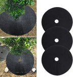Zevolim| Weed fleece tree disk – Breathable root protection mat for garden and plants