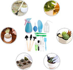 Zevolim| Succulent Garden Tool Set with Spray Bottle and Accessories