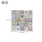 12"x 12" Resin Mosaic Tiles Square Self-Adhesive Tiles for Backsplash & Wall Tile
